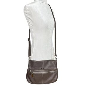 Tignanello Brown Leather Crossbody Purse